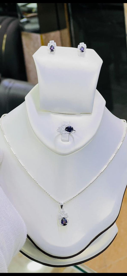 Azure Elegance 925 Sterling Silver Necklace | Necklace For Woman