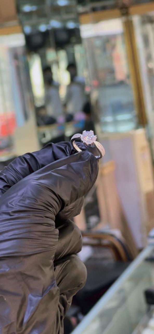 Eternal Spark Diamond- 925 Cut Silver Ring