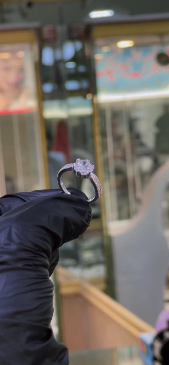 Eternal Spark Diamond- 925 Cut Silver Ring